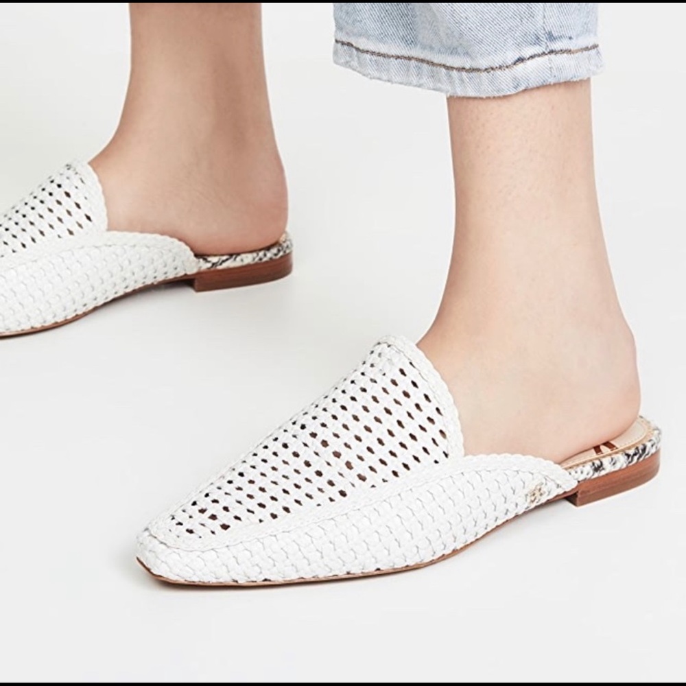 Elva Woven Mule Sam Edelman White